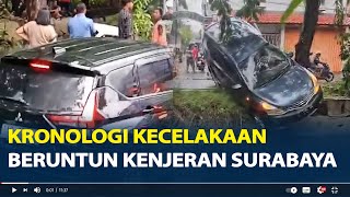 Kronologi Kecelakaan Beruntun 7 Kendaraan di Kenjeran Surabaya, Mercy Hitam Tabrak Lari