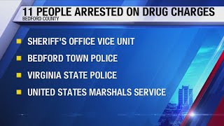 11 arrested in narcotics round-up in Bedford County
