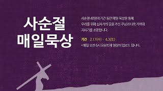 사순절 매일 묵상(제16일)