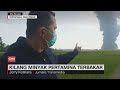 Membumbung Tinggi, Penampakan Kepulan Asap dari Kebakaran Kilang Minyak di Indramayu