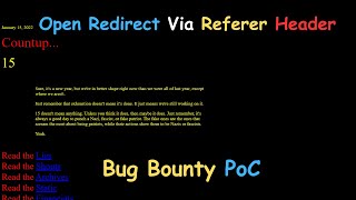 Open Redirect via Referer Header | Bug bounty POC