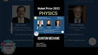 Nobel Prize 2022 in Physics #shorts || Alain Aspect, John F. Clauser and Anton Zeilinger