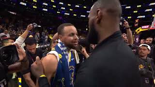 LeBron & Anthony Davis Show Love To Steph Curry & Draymond Green After Game 6