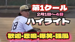 【プロ野球】オリックスキャンプ　『第1クール（2月1日～2月4日）　ハイライト』