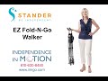 EZ Fold N Go Walker - Lightweight Folding Travel Walker for Seniors