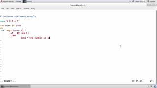 Linux - Continuous statement
