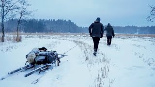 Leaving Civilization   Building a Winter Shelter in –45°C Snowstorm Wilderness