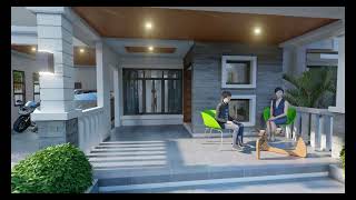 Bungalow House Design I 14.0meters x 14.50 meters I  3-bedroom vacation house