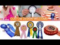 custom made rosette ribbons bulk prize ribbons award rosettes