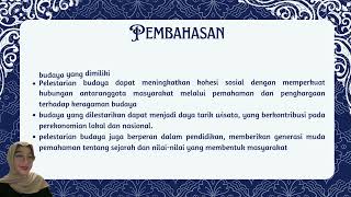 Maulida Atmaja – Memahami Pentingnya Pelestarian Tradisi, Kearifan Lokal, dan Budaya Untuk...