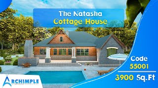 The Natasha | Cottage House | 55001 | 3900 Sq.Ft | 3D Animation | Architectural View | Archimple LLC