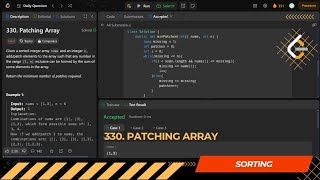 LEETCODE DAILY QUESTION 330 | Patching Array | Is Kabir Coding #leetcode #softwareengineer #coding