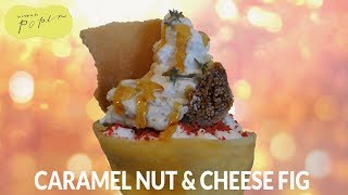 キャラメルナッツ＆チーズフィグ 760円【大阪クレープ】Caramel Nut \u0026 Cheese Fig【ラ クレープリー ドゥ ポパン 江坂店】