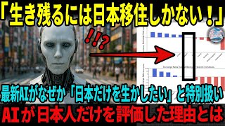 【海外の反応】「日本人だけを生かしたい」突如日本人だけを特別扱いし始めた最新AI！！AIが描く未来の理想郷に全世界が驚愕！！なぜ突然日本人を評価したのか？