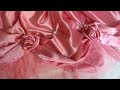 How to make  stylish flower decorate frock cutting and stitching full tutorial