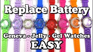 Replacing Watch Batteries Easy - Geneva, Jelly, Gel Watches