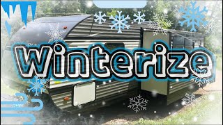 How to Winterize a Travel Trailer Camper RV Heartland Trail Runner Affordable Method