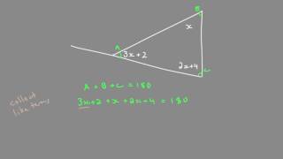 Solving Angles in a Triangle with Algebra