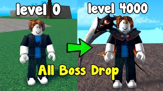 Starting Over As A Noob And Reached Max Level 4000! Got All Drops - King Legacy Roblox