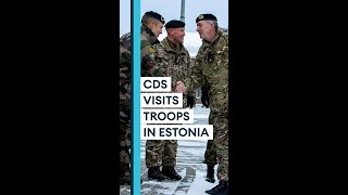 UK military chief thanks troops deployed to Estonia over Christmas #Shorts