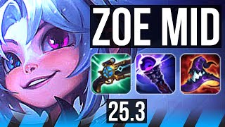 ZOE vs NASUS (MID) | 9/3/13 | EUW Diamond | 25.3