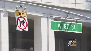 Drivers Caught Off Guard By Manhattan's West 60th Street Reverse Of Direction