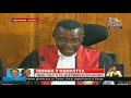 CJ David Maraga reads the determination of the Supreme Court majority