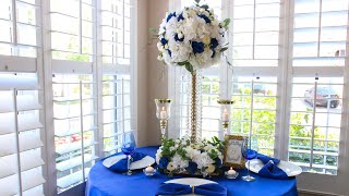 DIY Crystal Bling Royal Wedding Centerpiece