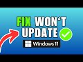 How To Fix Windows 11 Won't Update Error