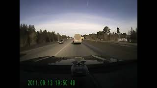 Audi A3 crash into Volkswagen and a car in Russia