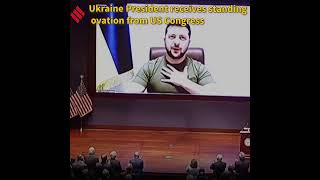 Ukraine President receives standing ovation from US Congress