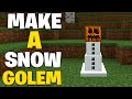 How to make a snow golem in Minecraft 1.21