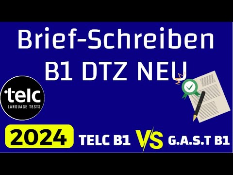 B1 Prüfung Teil Brief Schreiben _ Telc G.a.s.t DTZ 2024 - YouTube