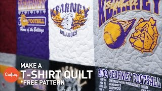 T-shirt quilting step-by-step (with free pattern) | Craftsy Quilting with Angela Walters