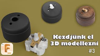 Kezdjünk el 3D modellezni | #3 | Autodesk Fusion 360 ◆ Az alapok