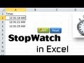 Excel VBA Tips n Tricks #18 Stopwatch in Excel