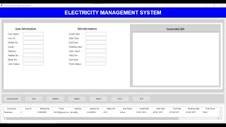 Electricity Bill Management System Project in Python | Python Projects with Source Code