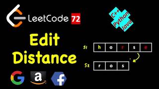 Edit Distance | Dynamic Programming | LeetCode 72 | C++, Java, Python