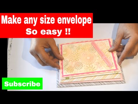 The best way to make your own envelopes any size (without an envelope maker). The best way to make your own envelopes any size (without an envelope maker).