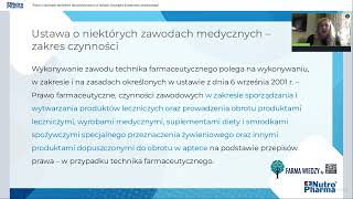 Prawa i obowiązki techników farmaceutycznych w ramach obowiązku kształcenia ustawicznego