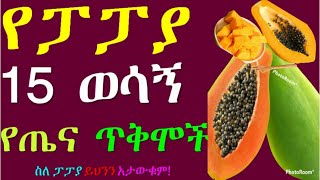 አስገራሚ የፓፓያ 15 የጤና ጥቅሞች ! ትመገባላቹህ ግን እነዚህን...׀ Surprising health benefits of Papaya #papaya #ፓፓያ