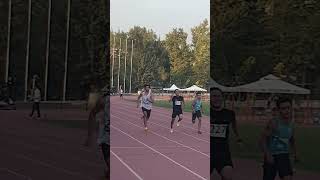 In the first line teammate who run 11,20sec in the first heat,injured quadriceps muscle in the final