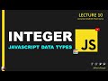 integer datatype in JavaScript : javascript data types
