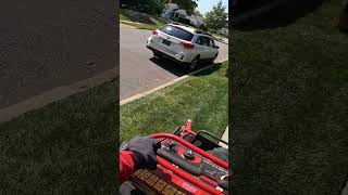 #1 - MOWING a YARD in 60 seconds! My FIRST Youtube short! Fresh Cut Mowing! #lawncare #gopro #toro