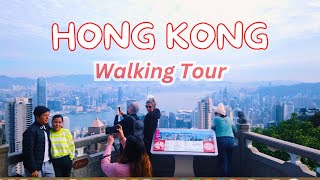 [4k] Hong Kong Heights: Walking Tour - Central to Victoria Peak