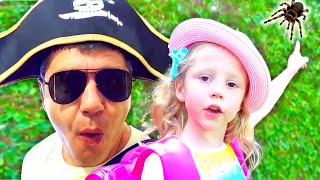 Nastya and dad Adventure trip to the forest | Compilation of videos for kids