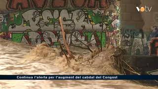 VOTV - Continua l'alerta per l'augment del cabdal del Congost