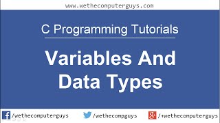 C Programming Language Tutorial-Lect 3 Variables and Data Types