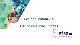 Pre-application ID and List of Intended studies