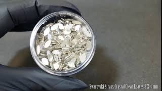 Swarovski Strass Crystal Clear Leaves 8 X 4 mm